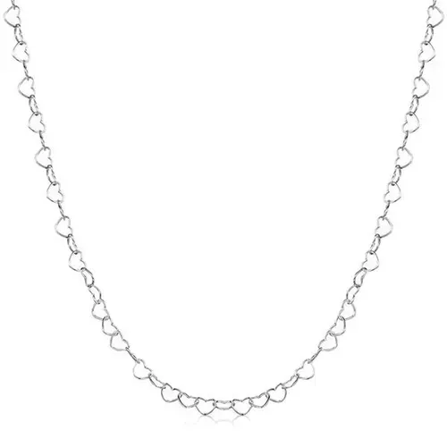 COLAR ELOS DE CORAÇÃO CORRENTE 44cm